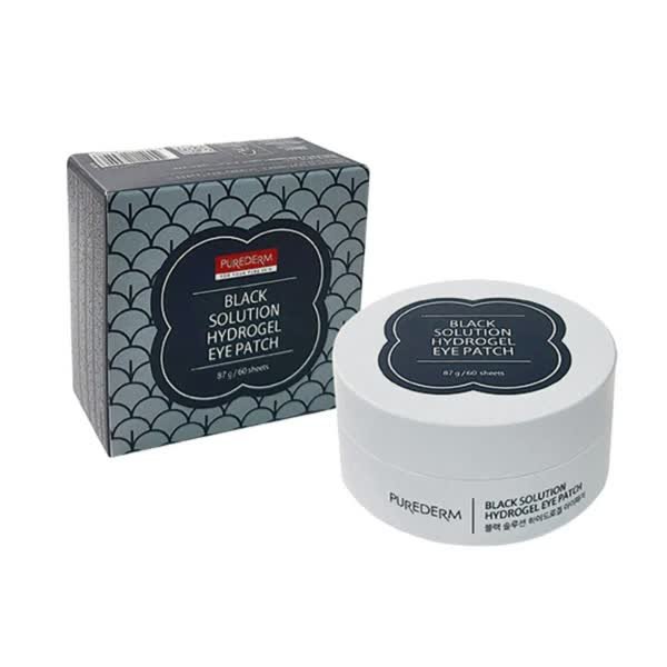

PUREDERM веганские гидрогелевые патчи для глаз Black Solution 60 шт.