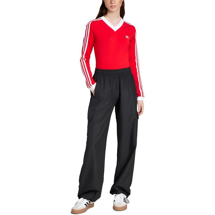 Рубашка женская красная Adidas Originals — фото 2