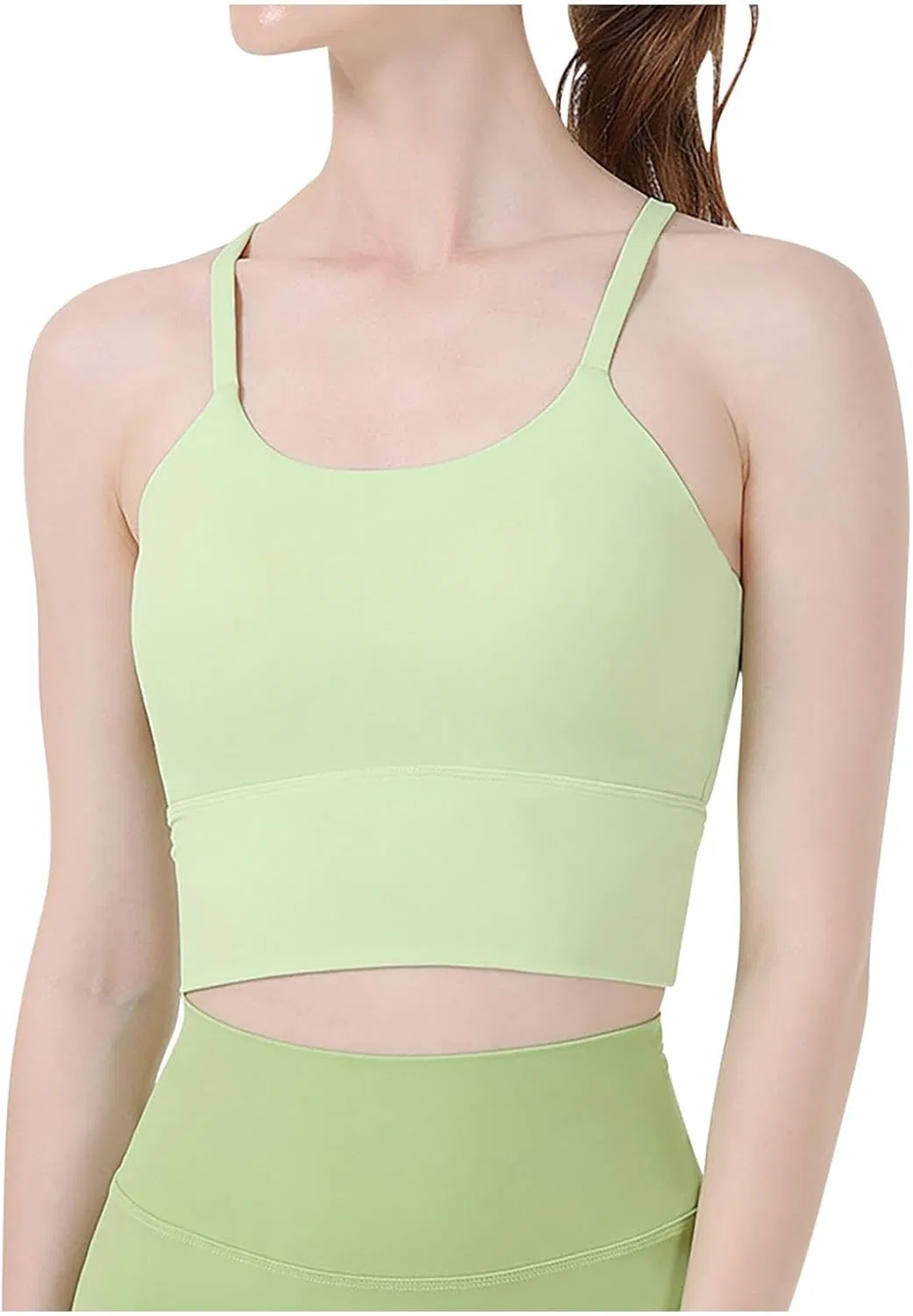 Спортивный бюстгальтер Push Up Generic A02_green — фото 2