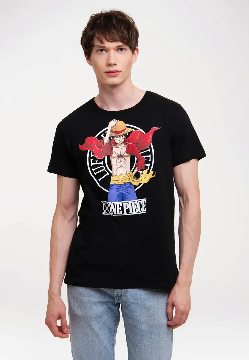 

Футболка Logoshirt "One Piece - Luffy New World", с лицензионным принтом, черный
