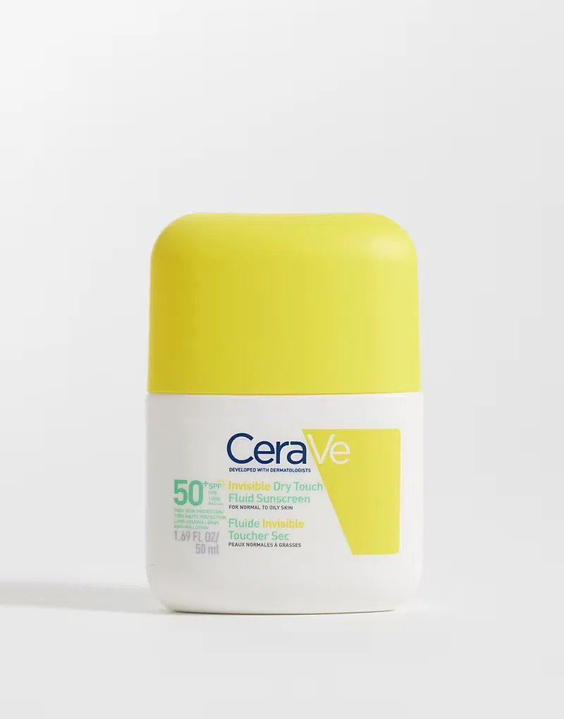 Солнцезащитный флюид с сухим прикосновением CeraVe Invisible Dry Touch SPF 50+, 50 мл