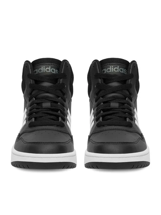 Adidas Кроссовки HOOPS MID 3.0 K GW0402 черные — фото 3