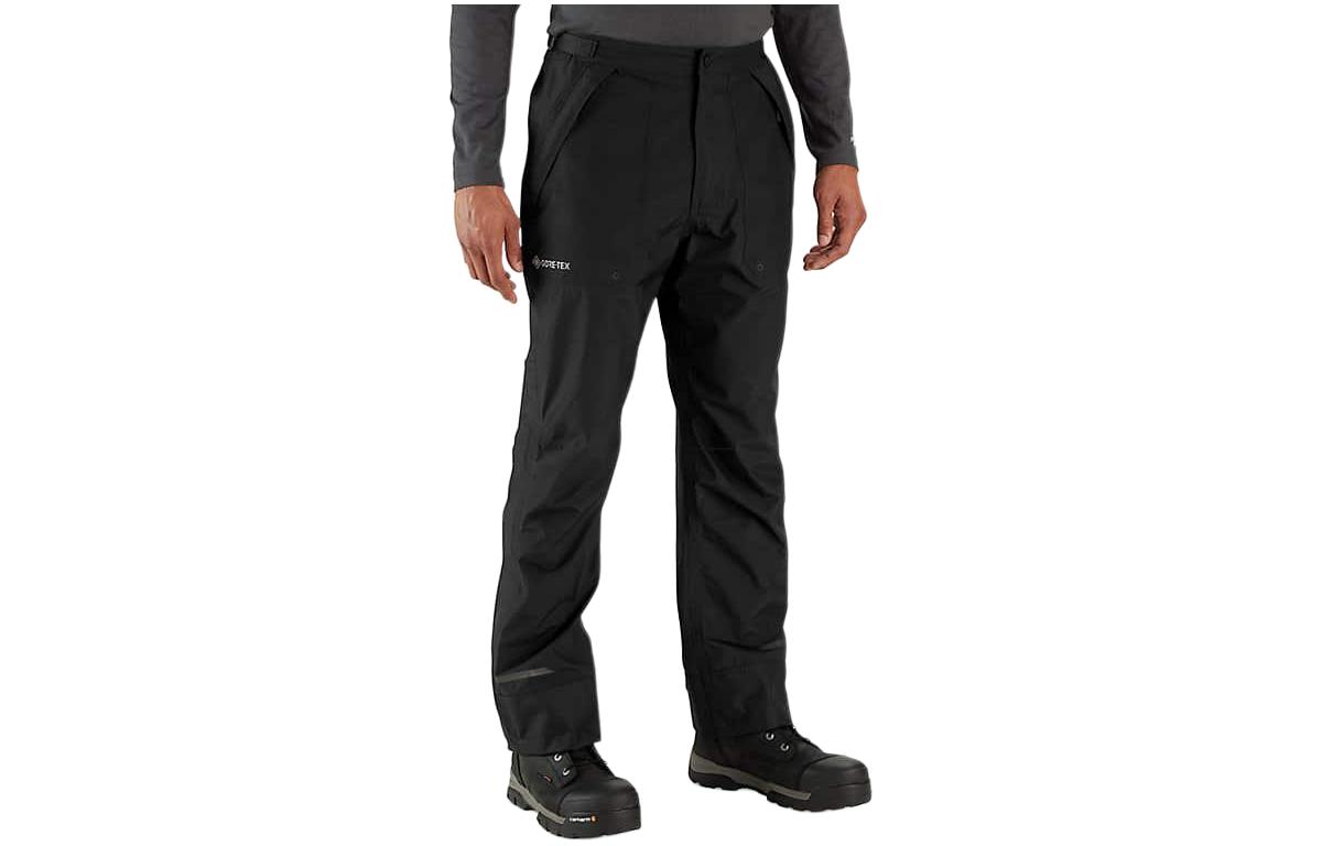 

Carhartt 106118 Легкие и прочные брюки свободного кроя из материала GORE-TEX, повседневные брюки для мужчин, черные/черные