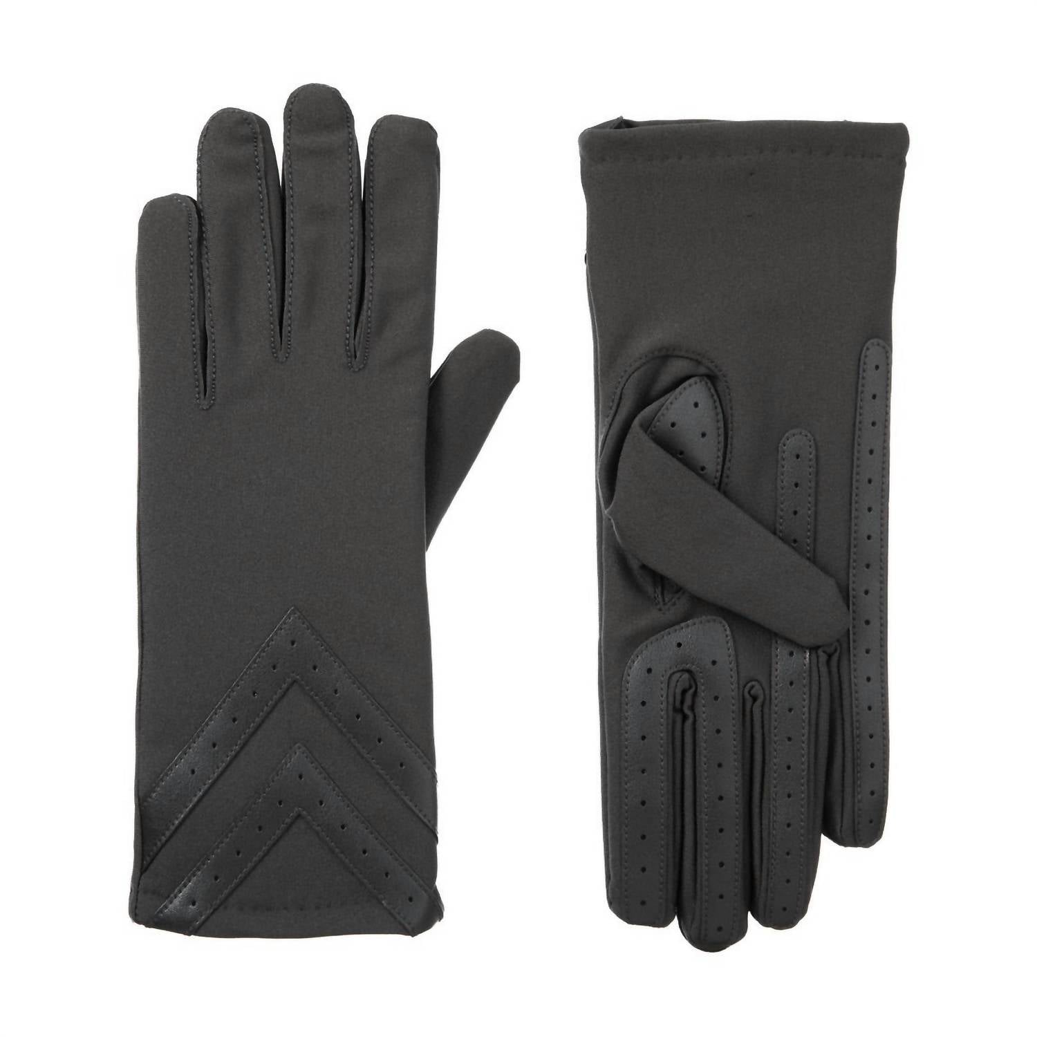 

Женские перчатки Smartdri Chevron Stretch для сенсорных экранов в угольном цвете Isotoner, цвет charcoal