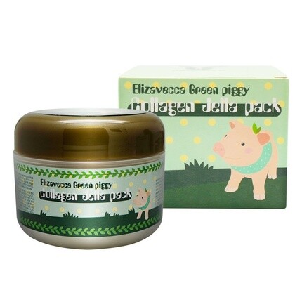 

Green Piggy 50% коллагеновый крем 100 г Jella Pack гидролизованный коллагеновый антивозрастной ночной крем, Elizavecca