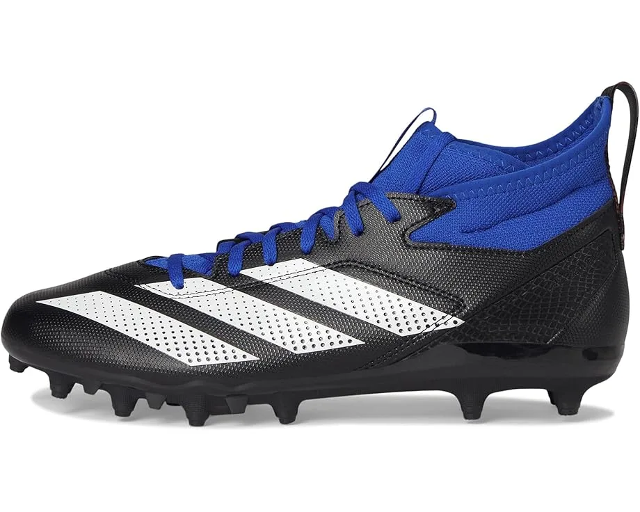 Кроссовки Adidas Adizero Impact.2 Football Cleats, Black/White/Team Royal Blue — фото 4
