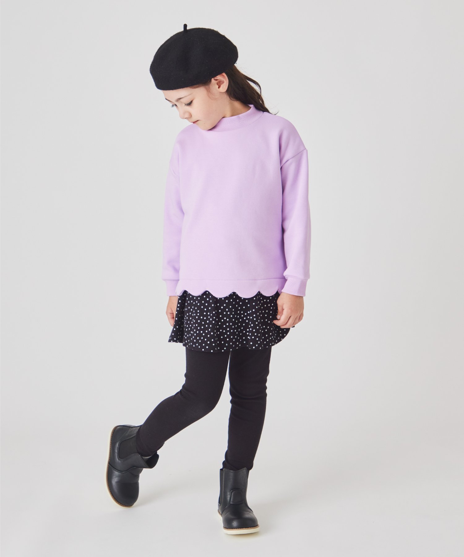 Толстовка на флисовой подкладке с фестончатым краем Ever Closet, Lavender — фото 2