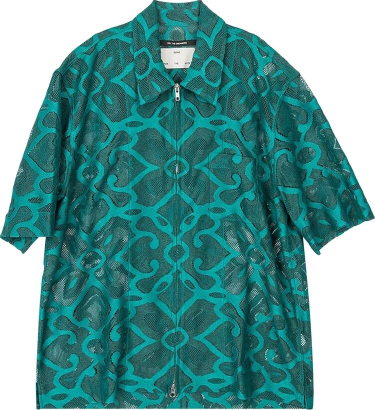 

Рубашка Song for the Mute Zip Up Box 'Peacock', разноцветный