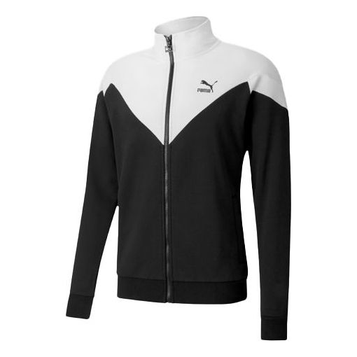 

Куртка iconic mcs coats track jacket 'black white' Puma, черный