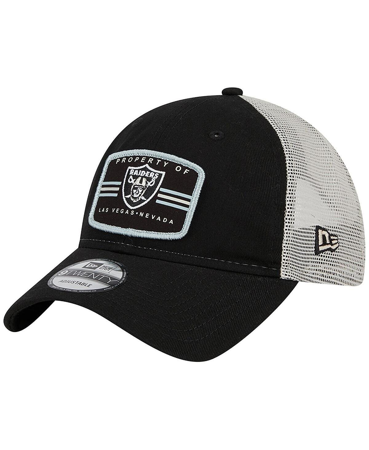 

Мужская черная кепка Snapback Las Vegas Raiders Property Trucker 9TWENTY New Era