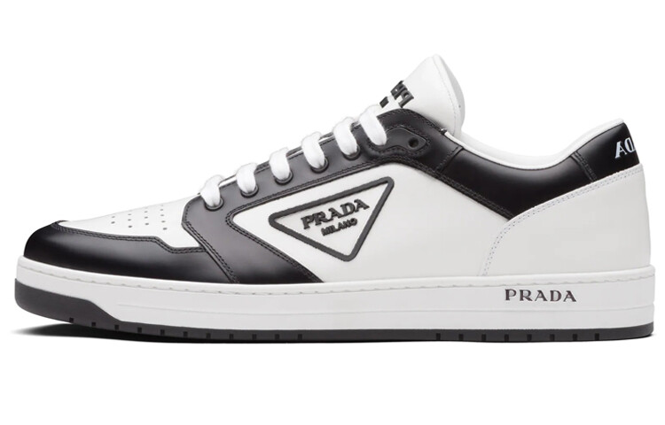 Prada District Кожа Белый Черный Белый