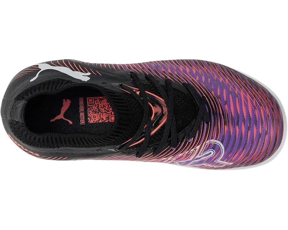 Кроссовки PUMA Kids Future 8 Pro Firm Ground/Artificial Ground (Little Kid/Big Kid), PUMA Black/PUMA White/Glowing Red — фото 2