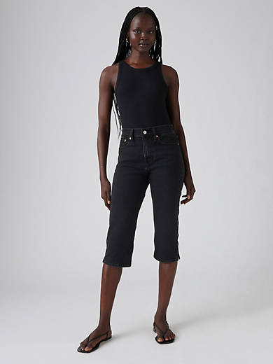 

Женские джинсы Wedgie Capri Levi's, цвет She's In The Zone - Black