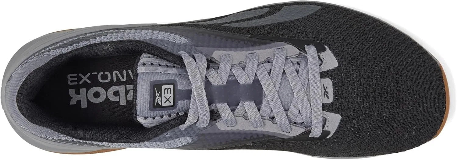 Кроссовки Reebok Unisex Nano X3, Cold Grey Core Black Gum — фото 2