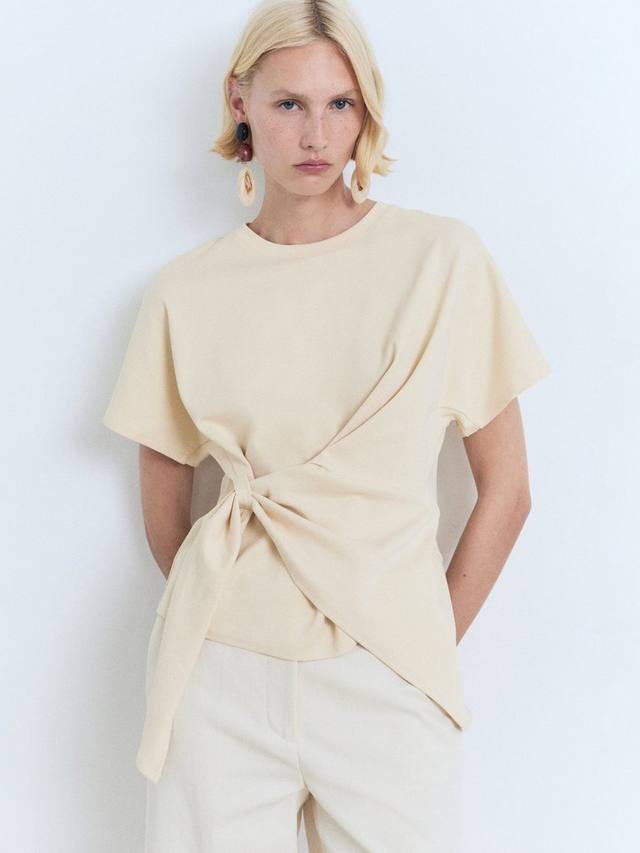 

Футболка Laura Knit Front Mango, Yellow