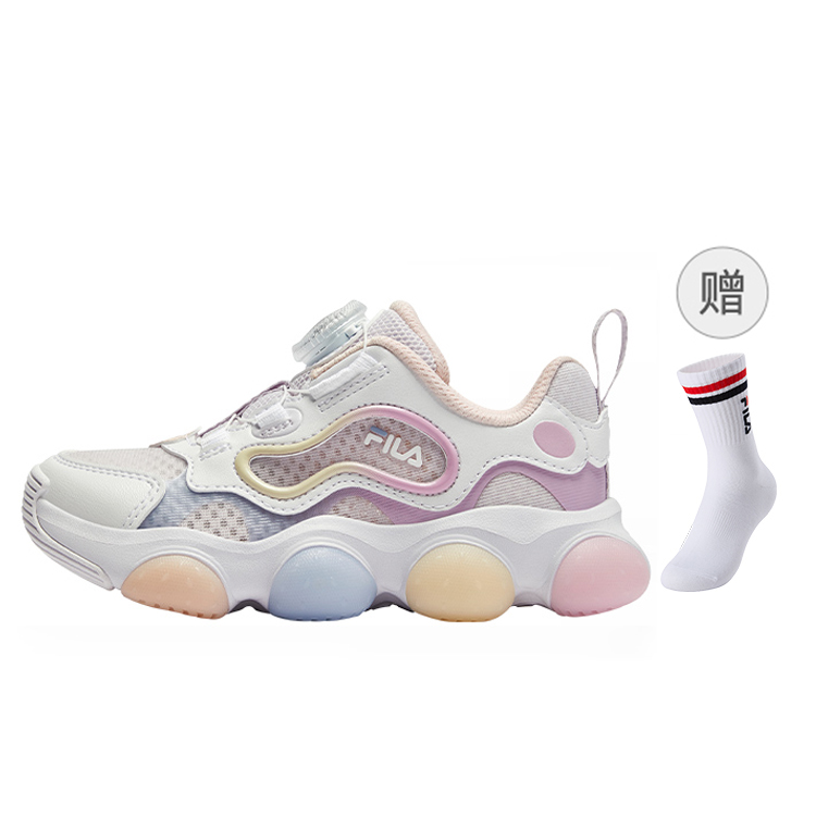 

FILA KIDS Детские кроссовки с противоскользящим покрытием, износостойкие, белые, фиолетовые, для детей от 3 до 7 лет