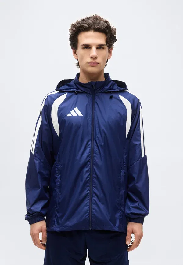 Куртка ветровка Adidas Performance Tiro26 league, темно-синий/белый