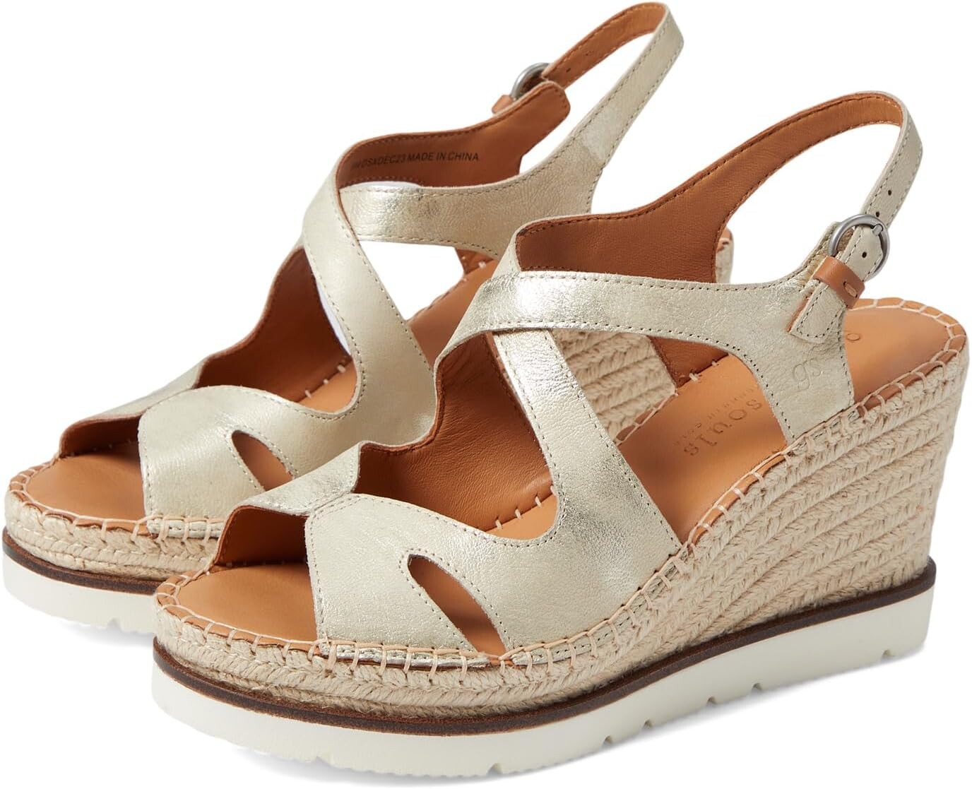 Сандалии Gentle Souls by Kenneth Cole Elise, цвет Ice Metallic Leather