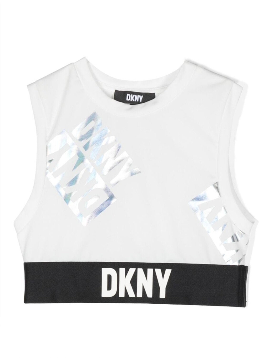 

DKNY топ с логотипом, белый