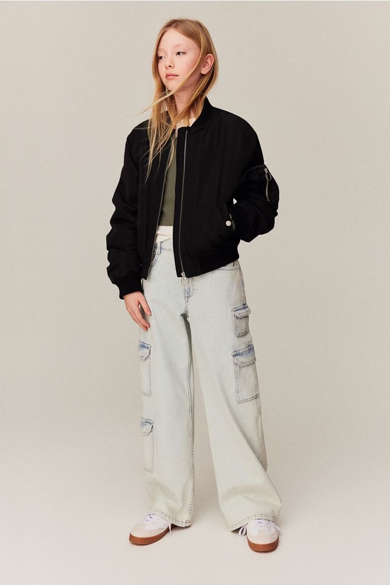 

Пилотная куртка H&M, черный