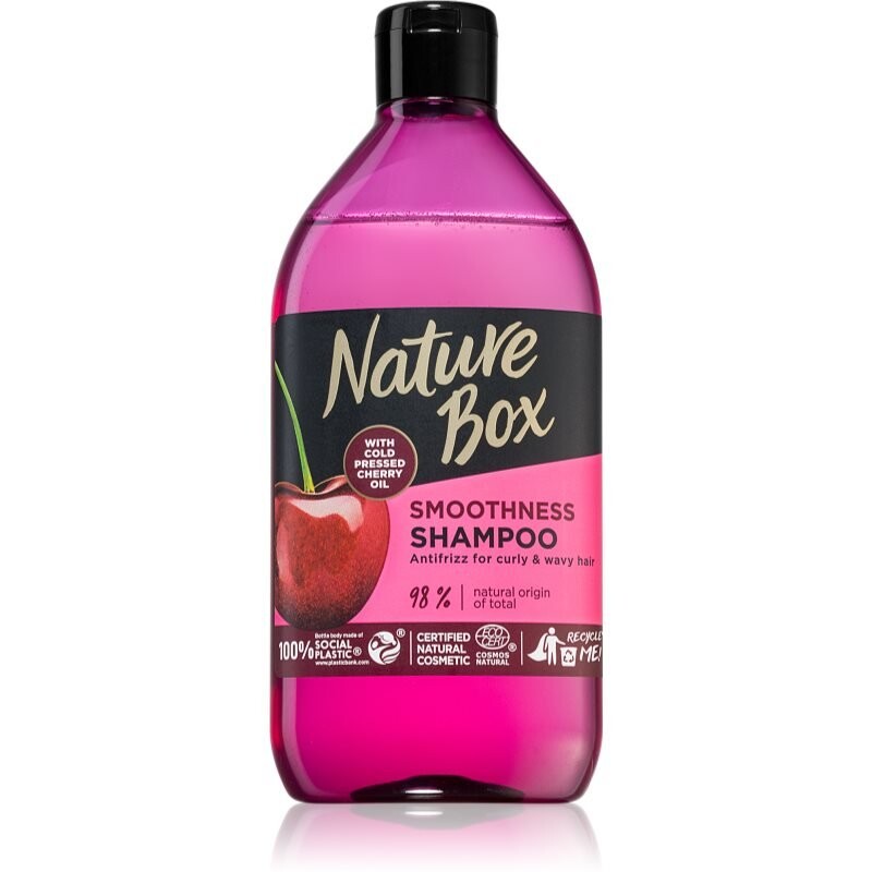 

Nature Box Cherry разглаживающий шампунь для непослушных и вьющихся волос 385 мл