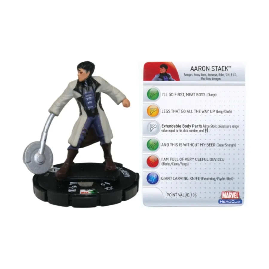 

Аарон Стэк, Marvel HeroClix - Giant-Size X-Men - Singles