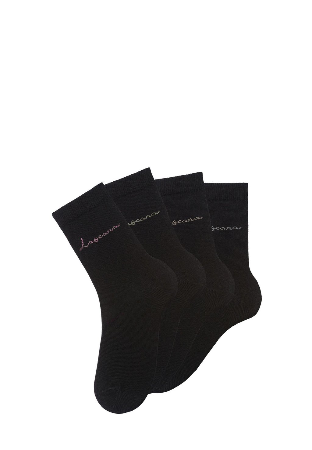 

Носки BASIC 4 PACK LASCANA, черный