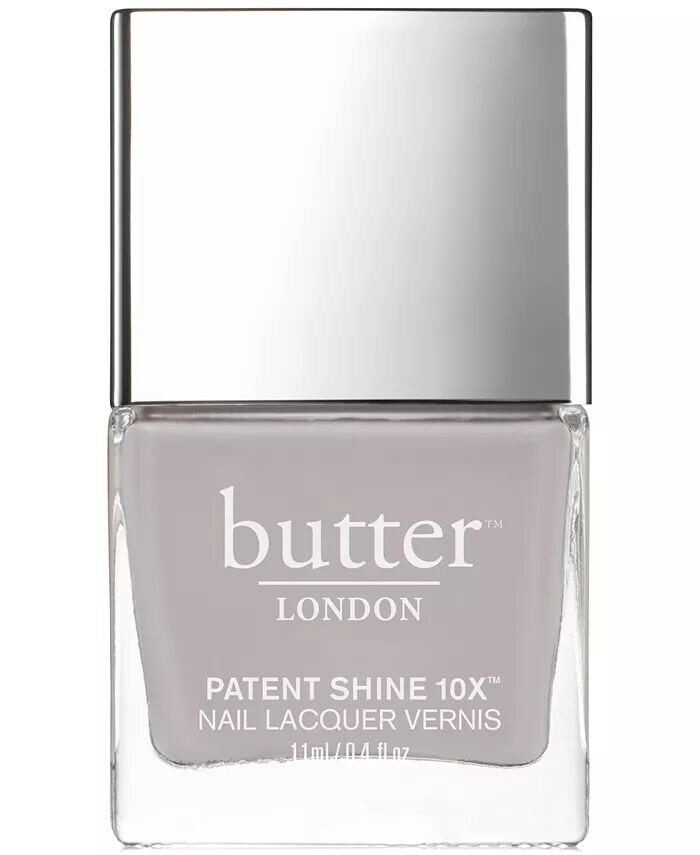 

Лак для ногтей Patent Shine 10X, 0,4 унции Butter London, цвет Ta-Ta! (soft grey crème)