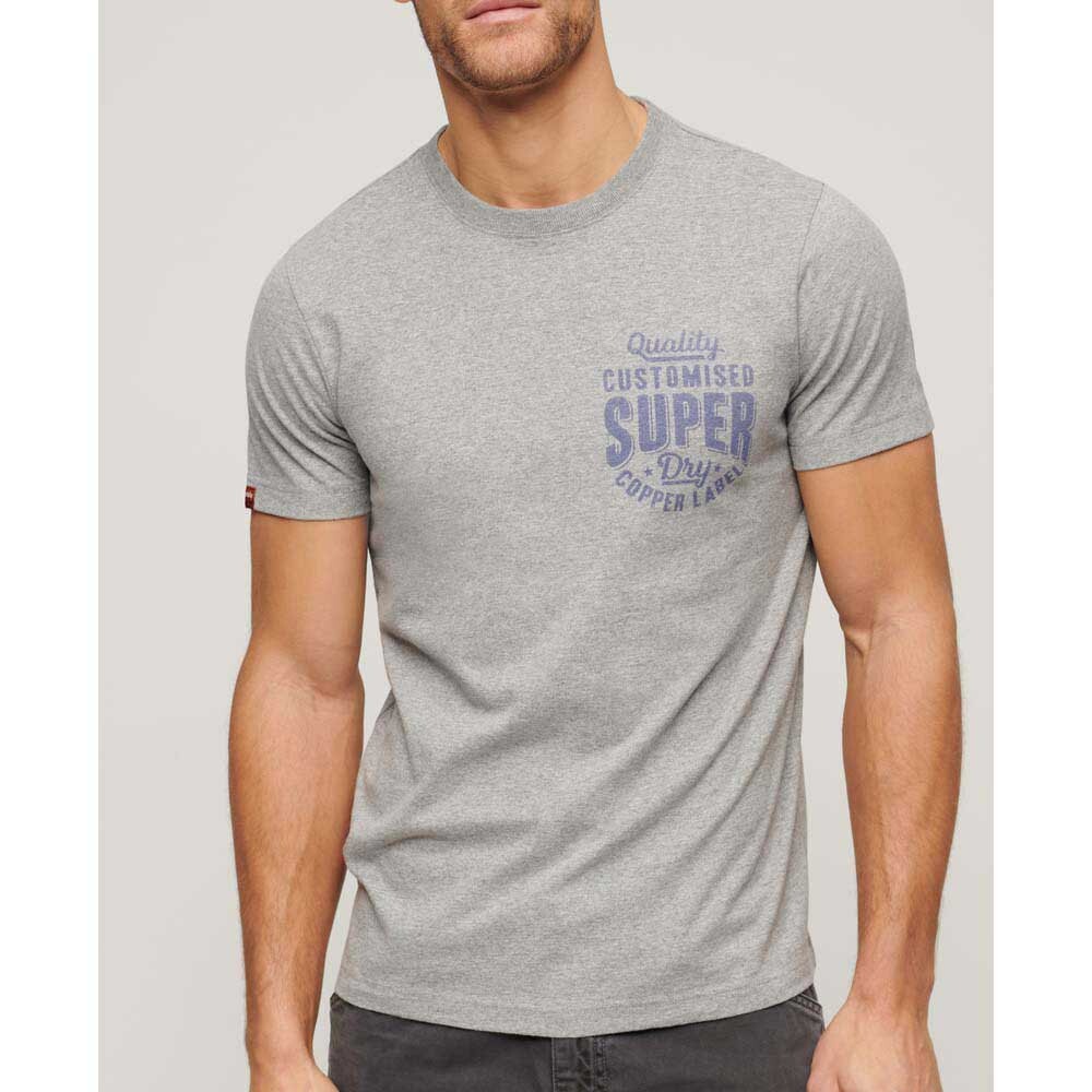 Футболка с коротким рукавом Superdry Copper Label Chest Graphic, серый — фото 3