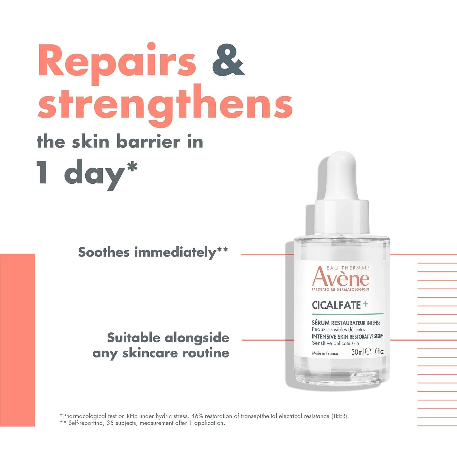 Сыворотка Avene — Интенсивная восстанавливающая для чувствительной кожи Cicalfate+ Avène, 30 мл — фото 2