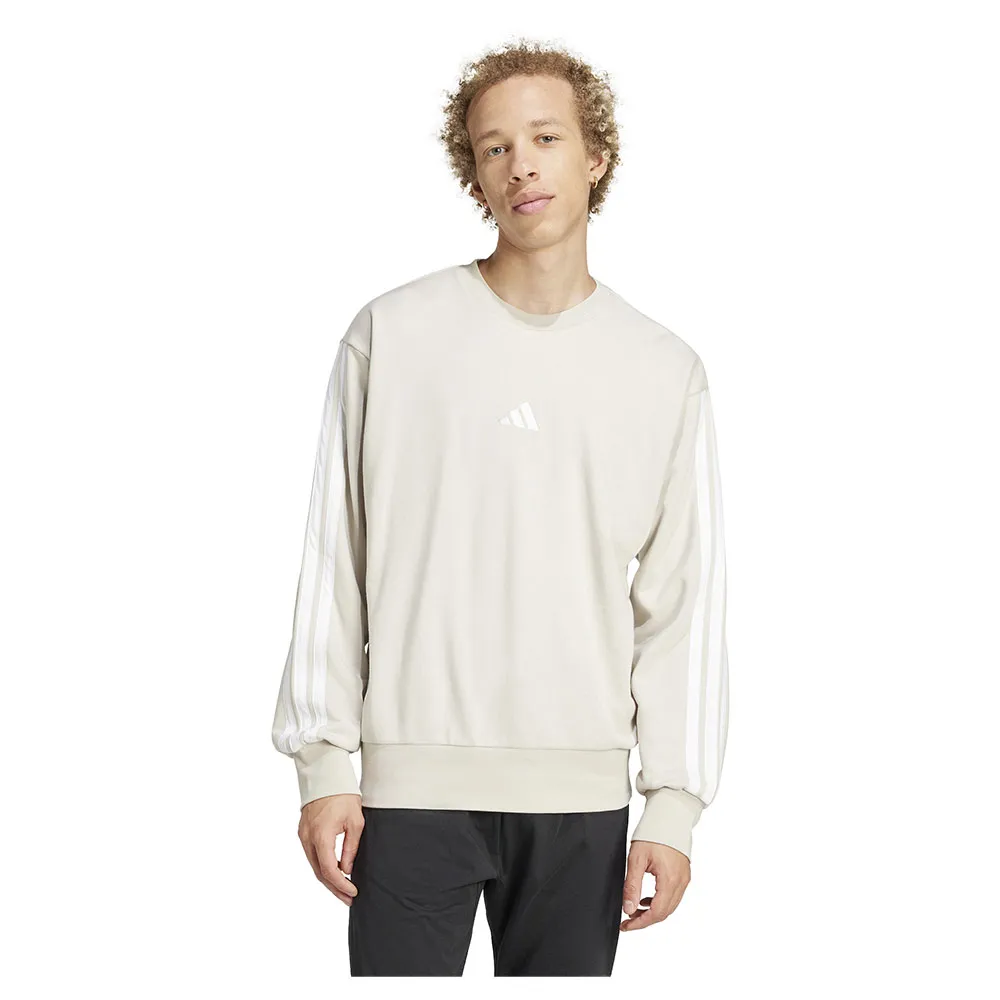 

Толстовка adidas Essentials 3 Stripes French Terry, бежевый