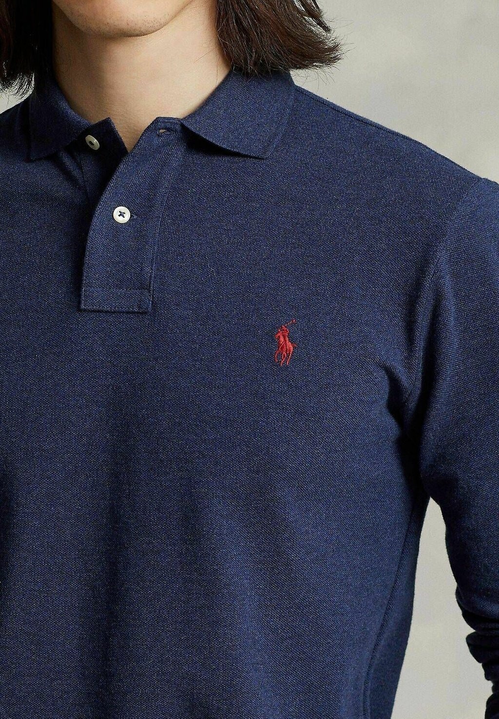 

Рубашка поло CUSTOM SLIM FIT Polo Ralph Lauren, темно-синий