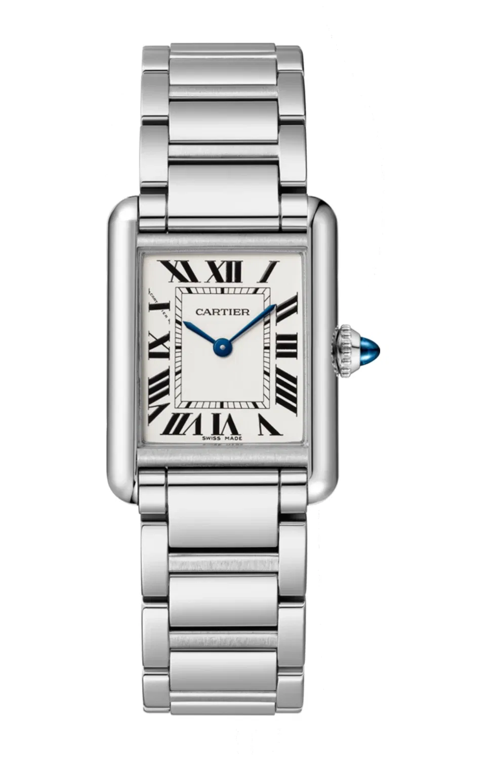 Tank Must de CARTIER, маленькая модель, кварцевый механизм, сталь - WSTA0051, золотой