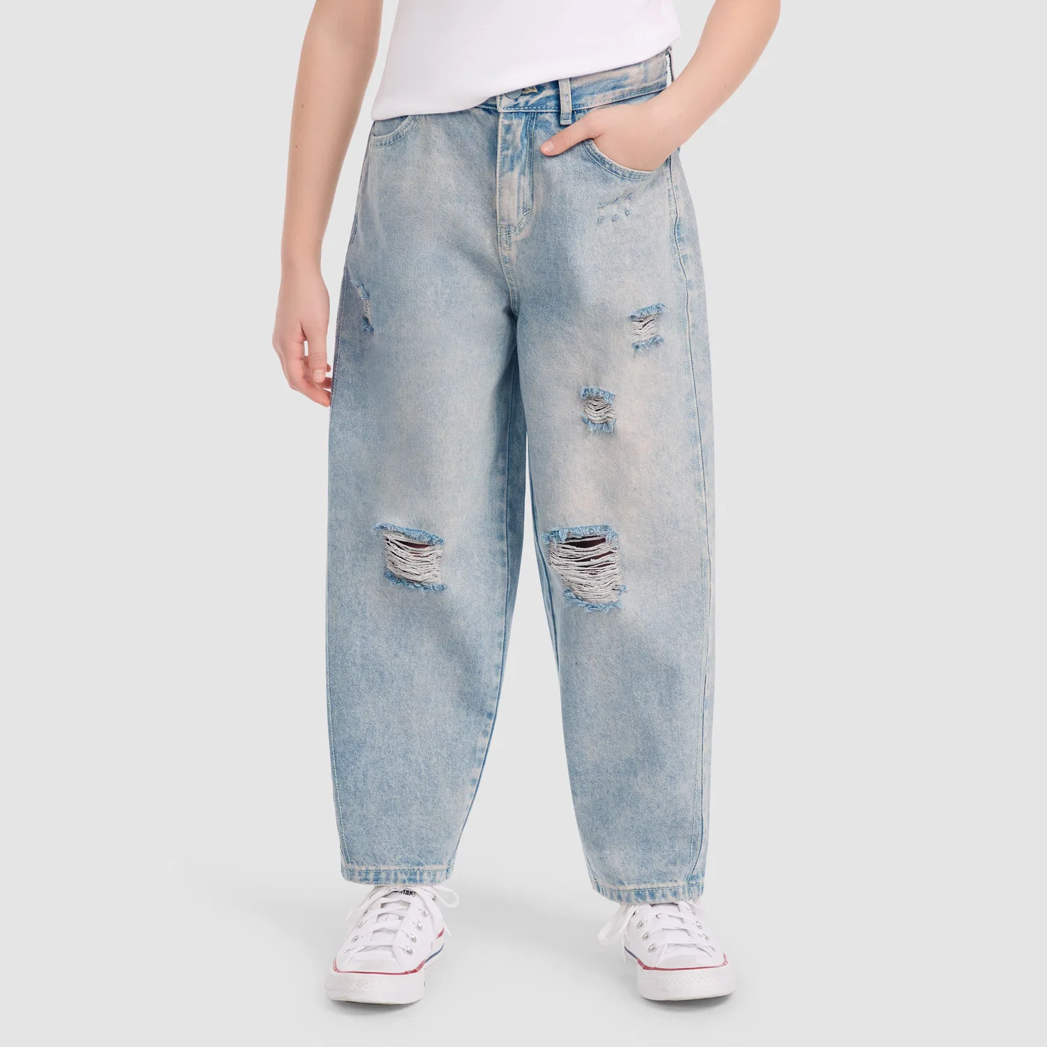 Широкие джинсы-бочонки для девочек 7-16 лет Levi's, Pink