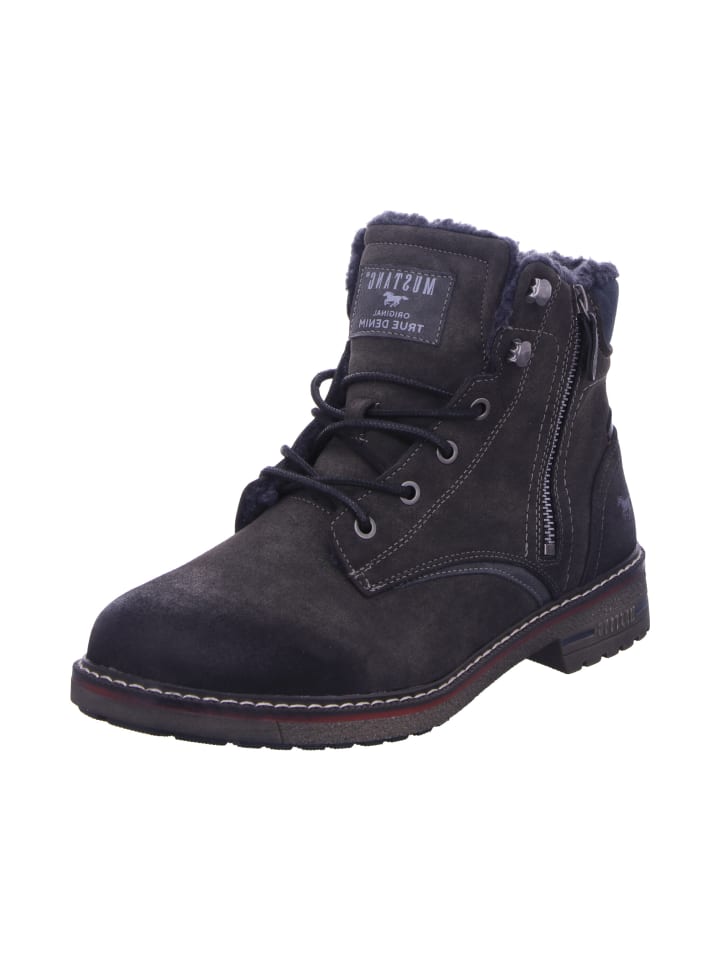 

Сапоги MUSTANG SHOES Schnürstiefeletten, темно-серый