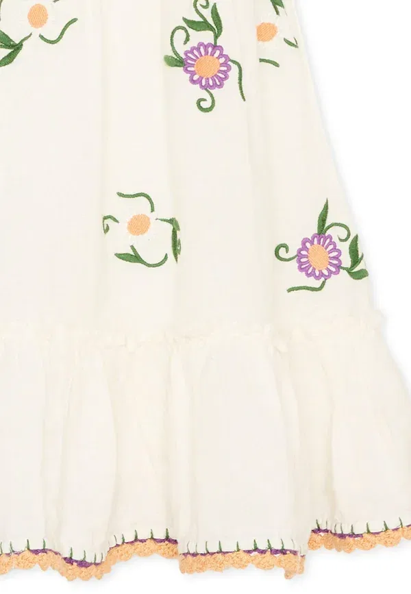 Платье с цветочным принтом Vestito Stella Mccartney Kids, Ivory, слоновая кость — фото 3