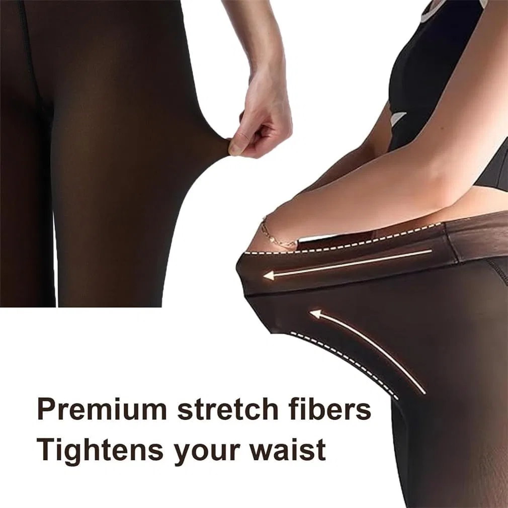 Женские леггинсы с компрессионным поясом Magic Curve Leggings, светло-коричневый — фото 4