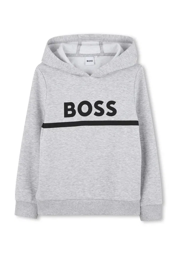 Толстовка с капюшоном Boss Kidswear, серый