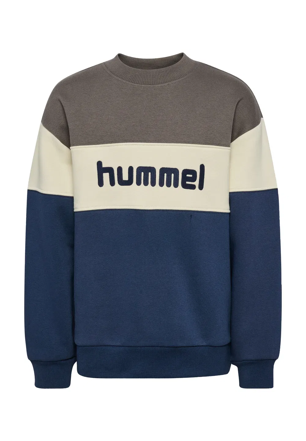 Hmljr свободная блочная толстовка с круглым вырезом унисекс Hummel, Dark Gull Gray