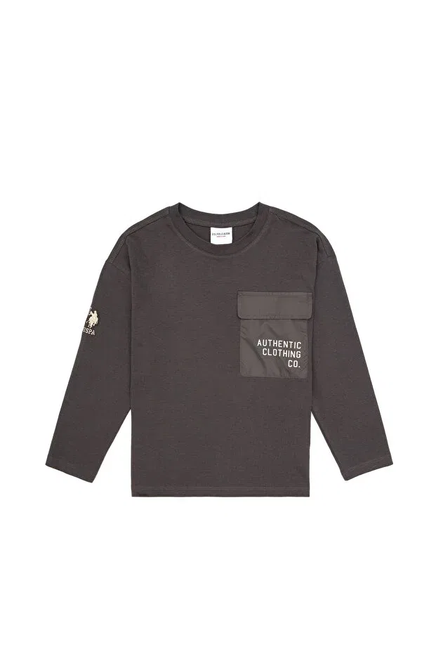 Детские свитшот для мальчиков хлопковый U.S. Polo Assn., Gray