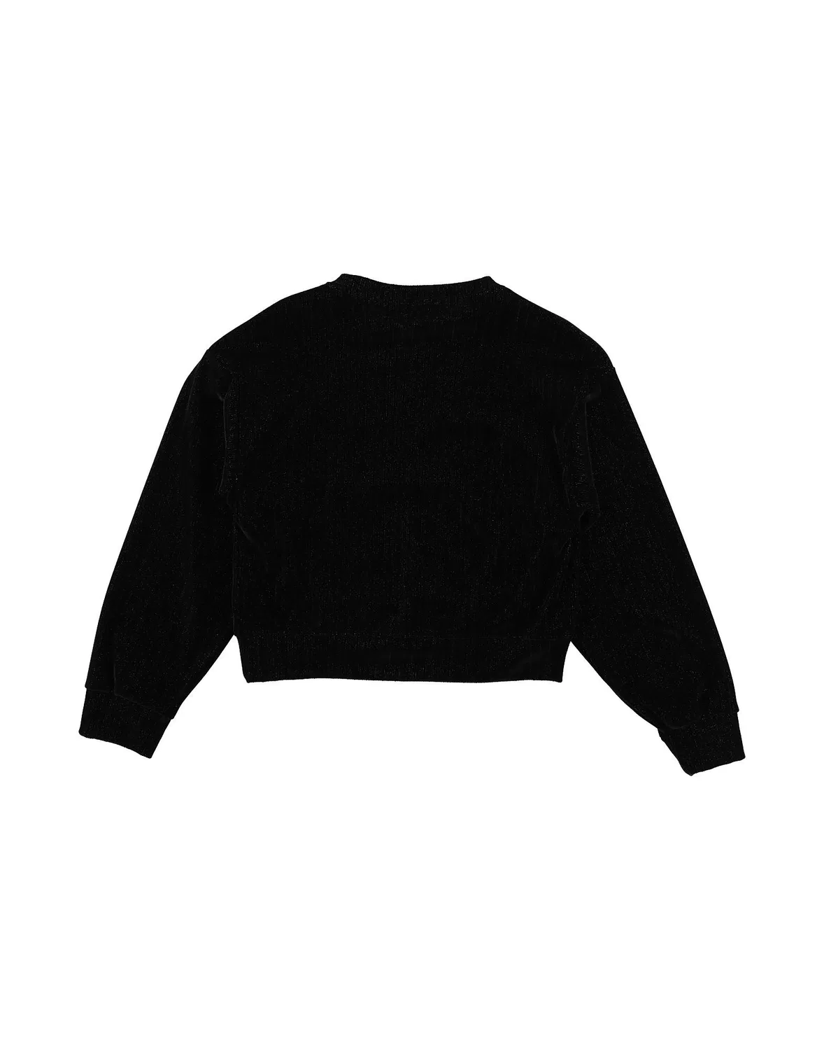 Детский топ из вельвета с принтом Shopart, черный — фото 2