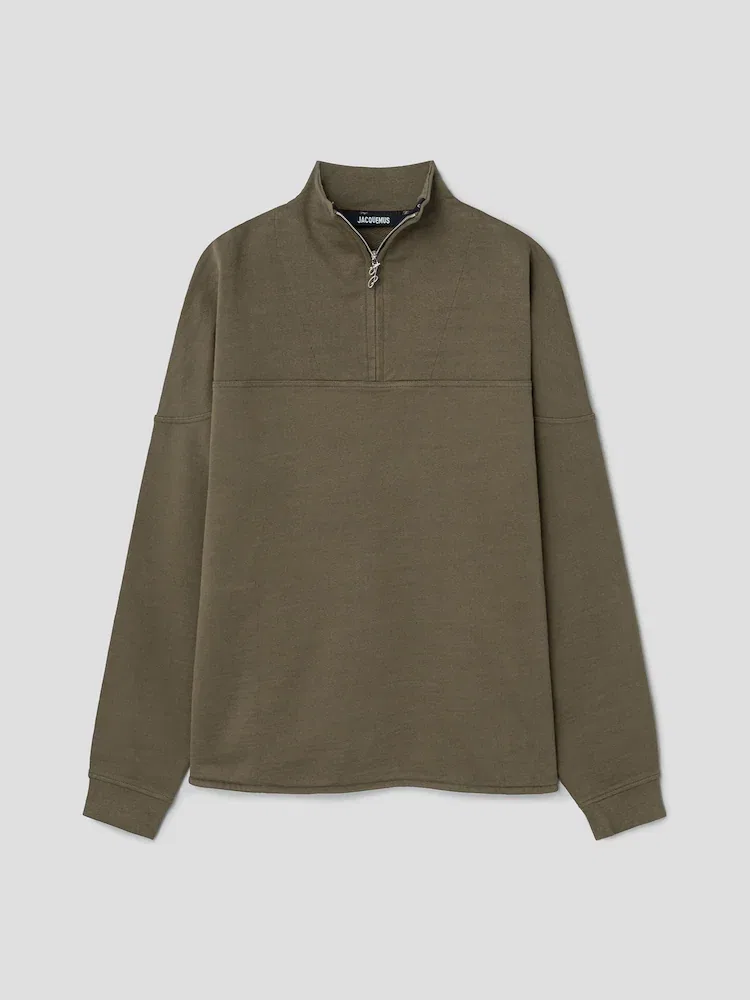 Футболка с длинным рукавом Le Camionneur Rond Carre JACQUEMUS, Dark Khaki
