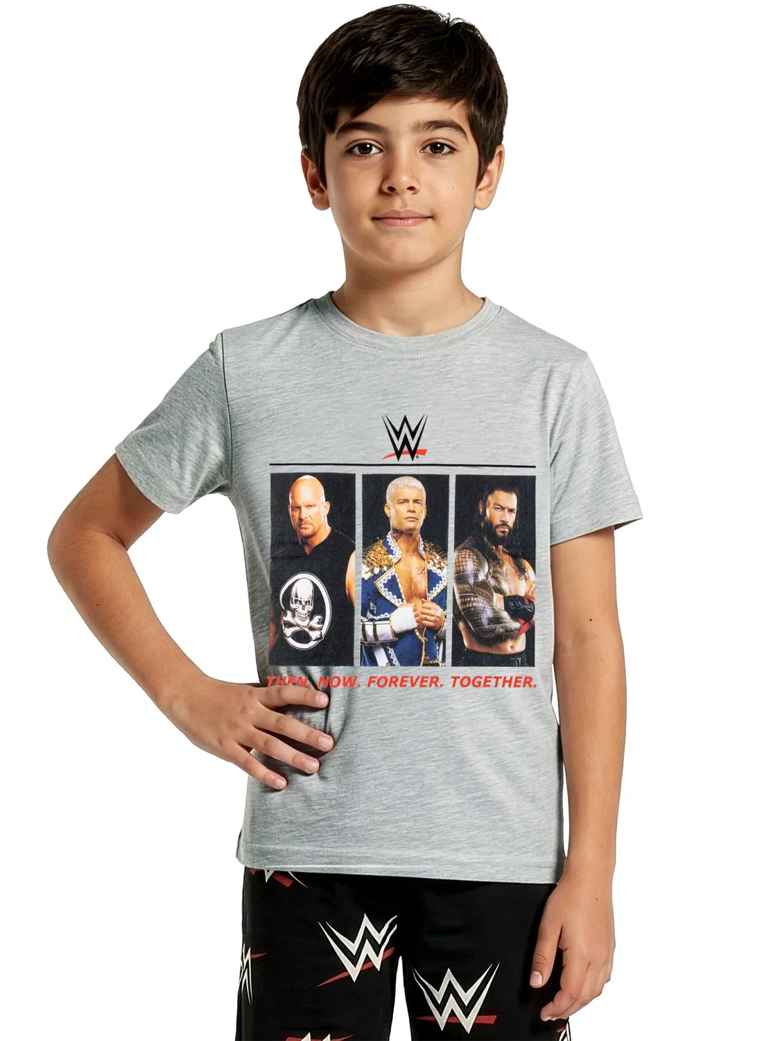Пижама короткая WWE Character, серый — фото 3