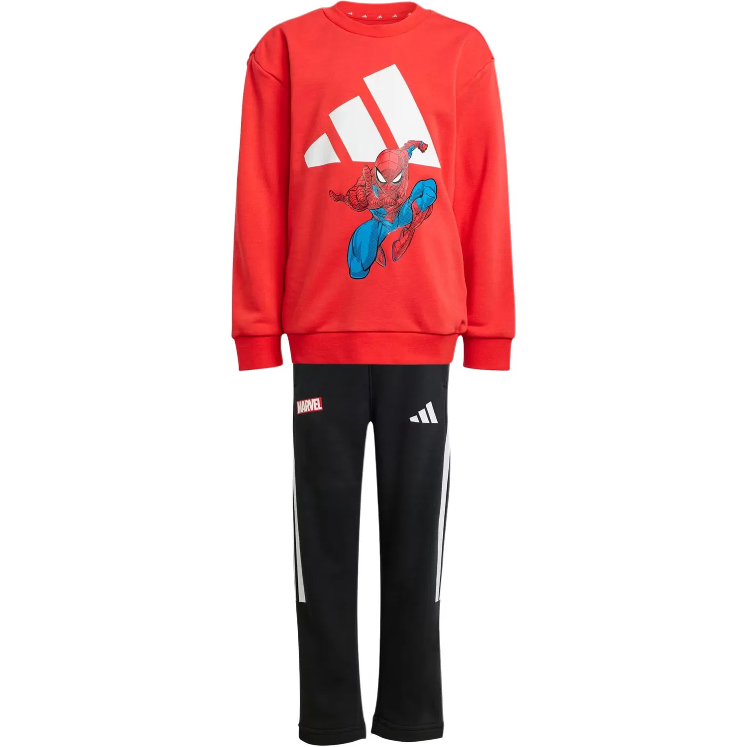 Детский спортивный костюм с длинным рукавом Adidas, Pure Ruby Red/White
