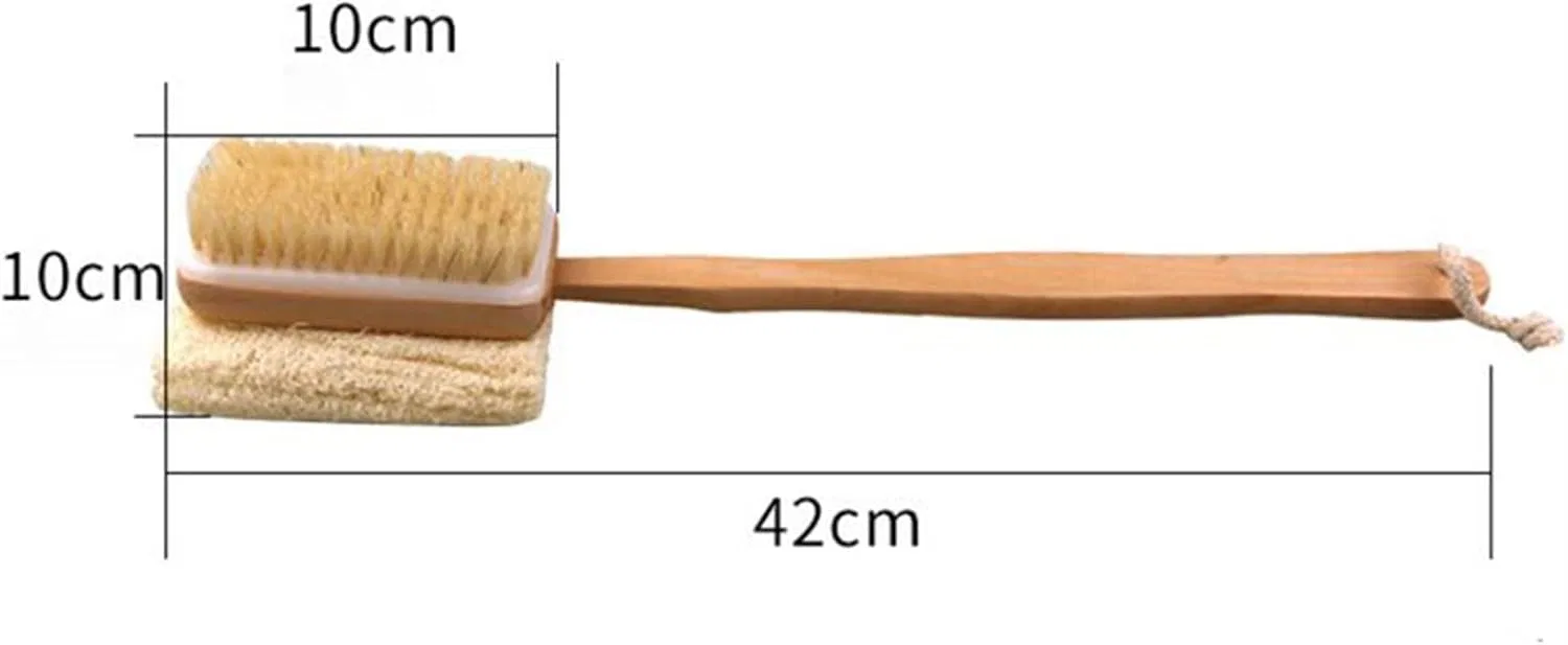 Щетка для душа с длинной ручкой, ETUELNOPT, 42x11x6.5 см, One Color — фото 2