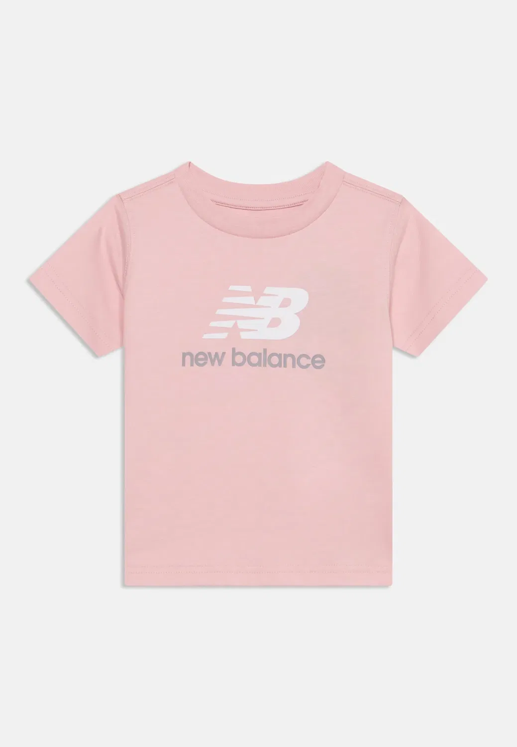 Футболка с принтом и логотипом Stacked New Balance, Pink Chalk — фото 3