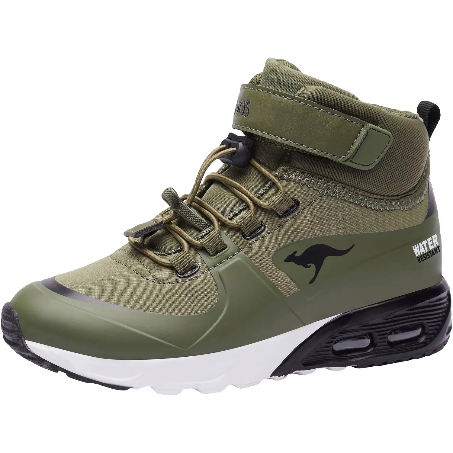 Детские кроссовки-ботинки водонепроницаемые KX-Hydro KangaROOS, Black-Olive