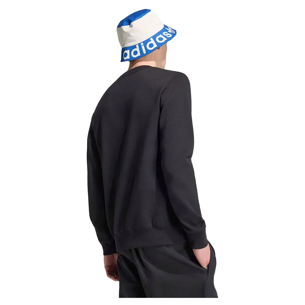 Свитшот Trefoil Essentials Crew Adidas Originals, черный — фото 2