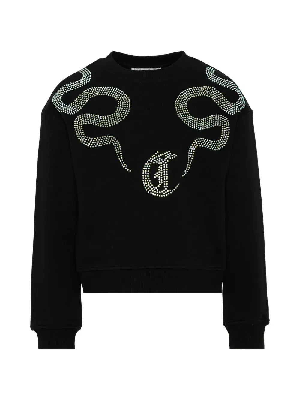 Толстовка, украшенная стразами Just Cavalli Kids, черный