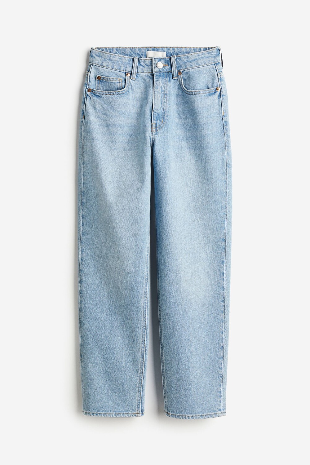 

Джинсы H&M Slim Straight High Ankle, голубой
